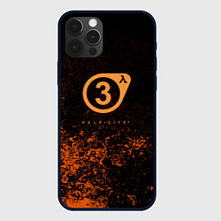 Чехол для iPhone 12 Pro Халф лайф брызги красок оранж, цвет: 3D-черный