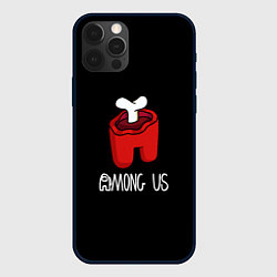 Чехол iPhone 12 Pro Among us logo red