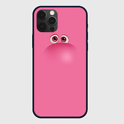 Чехол для iPhone 12 Pro Эмоция стыда - лицо крупное, цвет: 3D-черный