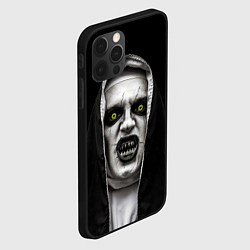Чехол для iPhone 12 Pro Ужасная монашка, цвет: 3D-черный — фото 2