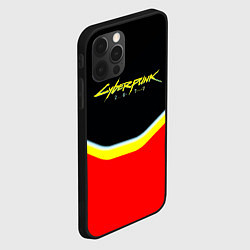 Чехол для iPhone 12 Pro Cyberpunk 2077 geometry, цвет: 3D-черный — фото 2