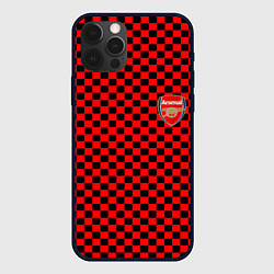 Чехол для iPhone 12 Pro Arsenal текстура клетка, цвет: 3D-черный