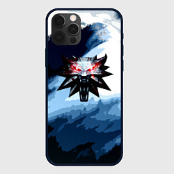 Чехол для iPhone 12 Pro Ведьмак лого волк, цвет: 3D-черный