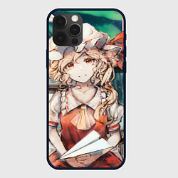 Чехол для iPhone 12 Pro Touhou Project Flandre милая с бумажным самолётико, цвет: 3D-черный
