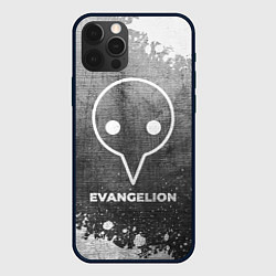 Чехол для iPhone 12 Pro Evangelion - grey gradient, цвет: 3D-черный