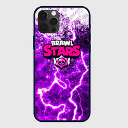 Чехол для iPhone 12 Pro Brawl stars storm neon, цвет: 3D-черный