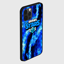 Чехол для iPhone 12 Pro Brawl stars fire blue, цвет: 3D-черный — фото 2