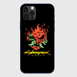 Чехол iPhone 12 Pro Cyberpunk 2077 logo