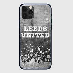 Чехол для iPhone 12 Pro Leeds United - grey gradient посередине, цвет: 3D-черный