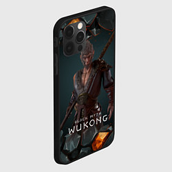Чехол для iPhone 12 Pro Король обезьян Black Myth Wukong, цвет: 3D-черный — фото 2