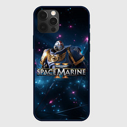 Чехол iPhone 12 Pro Warhammer 40000 space marine 2 ультрамарин в броне