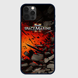 Чехол iPhone 12 Pro Warhammer 40000 space marine 2 взрыв камней