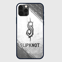 Чехол iPhone 12 Pro Slipknot - white gradient