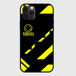 Чехол iPhone 12 Pro Nirvana geometry yellow