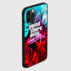 Чехол для iPhone 12 Pro GTA vice city tropic, цвет: 3D-черный — фото 2