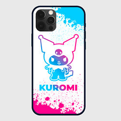 Чехол iPhone 12 Pro Kuromi neon gradient style