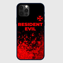 Чехол для iPhone 12 Pro Resident Evil - red gradient посередине, цвет: 3D-черный