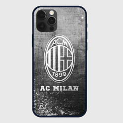 Чехол iPhone 12 Pro AC Milan - grey gradient