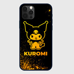 Чехол iPhone 12 Pro Kuromi - gold gradient