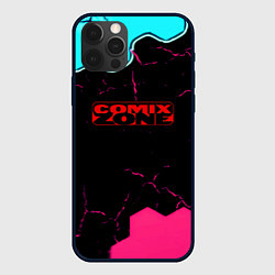 Чехол для iPhone 12 Pro Comix zone hexagon, цвет: 3D-черный