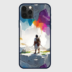 Чехол для iPhone 12 Pro Античный фантастический сюжет, цвет: 3D-черный