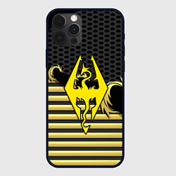 Чехол iPhone 12 Pro Skyrim gold edinion