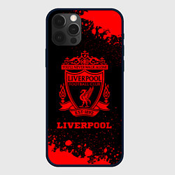 Чехол iPhone 12 Pro Liverpool - red gradient