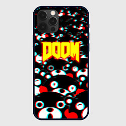 Чехол для iPhone 12 Pro Doom anime, цвет: 3D-черный