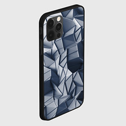 Чехол для iPhone 12 Pro Геометрические грани, цвет: 3D-черный — фото 2