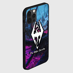 Чехол для iPhone 12 Pro Skyrim game steel, цвет: 3D-черный — фото 2