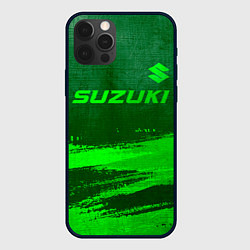 Чехол iPhone 12 Pro Suzuki - green gradient посередине