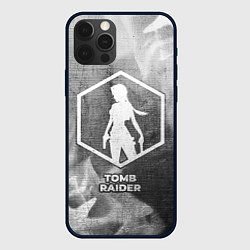 Чехол iPhone 12 Pro Tomb Raider - grey gradient