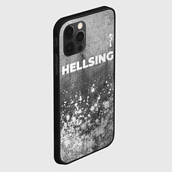 Чехол для iPhone 12 Pro Hellsing - grey gradient посередине, цвет: 3D-черный — фото 2