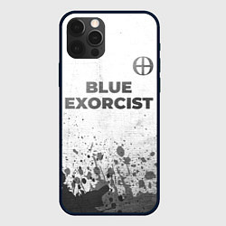 Чехол iPhone 12 Pro Blue Exorcist - white gradient посередине