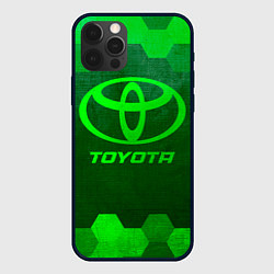 Чехол iPhone 12 Pro Toyota - green gradient