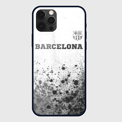 Чехол iPhone 12 Pro Barcelona - white gradient посередине