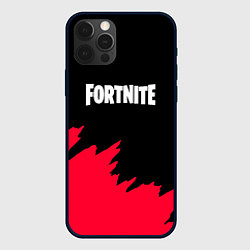 Чехол для iPhone 12 Pro Fortnite розовые краски, цвет: 3D-черный