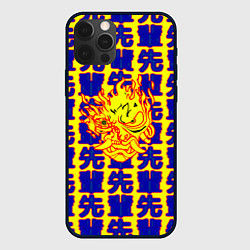 Чехол iPhone 12 Pro Samurai logo patten japan