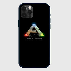 Чехол для iPhone 12 Pro Ark: Survival Evolved logo rpg, цвет: 3D-черный