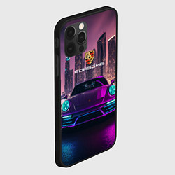 Чехол для iPhone 12 Pro Porshe big city, цвет: 3D-черный — фото 2