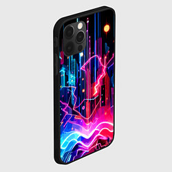 Чехол для iPhone 12 Pro Neon fantasy - ai art, цвет: 3D-черный — фото 2