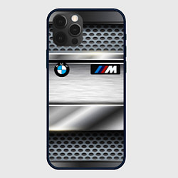 Чехол iPhone 12 Pro BMW metal texture