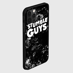 Чехол для iPhone 12 Pro Stumble Guys black ice, цвет: 3D-черный — фото 2