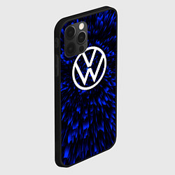 Чехол для iPhone 12 Pro Volkswagen blue energy, цвет: 3D-черный — фото 2