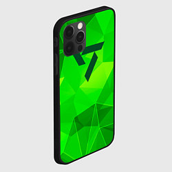 Чехол для iPhone 12 Pro Seventeen green poly, цвет: 3D-черный — фото 2
