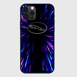 Чехол для iPhone 12 Pro Jaguar neon energy, цвет: 3D-черный