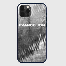 Чехол для iPhone 12 Pro Evangelion - grey gradient посередине, цвет: 3D-черный