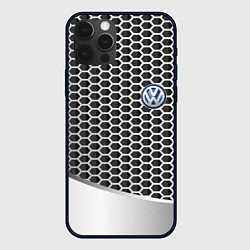 Чехол для iPhone 12 Pro Volkswagen metal motors, цвет: 3D-черный