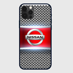 Чехол iPhone 12 Pro Nissan авто текстура