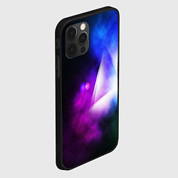 Чехол для iPhone 12 Pro Космос геометрия, цвет: 3D-черный — фото 2